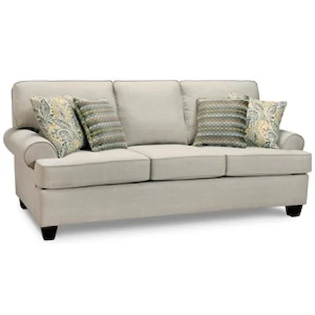 Casual Rolled Arm Sofa